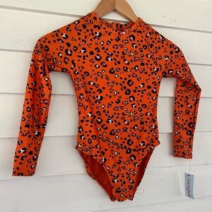 NWT Cat & Jack Swimsuit Sz 8 One Piece Rash Guard